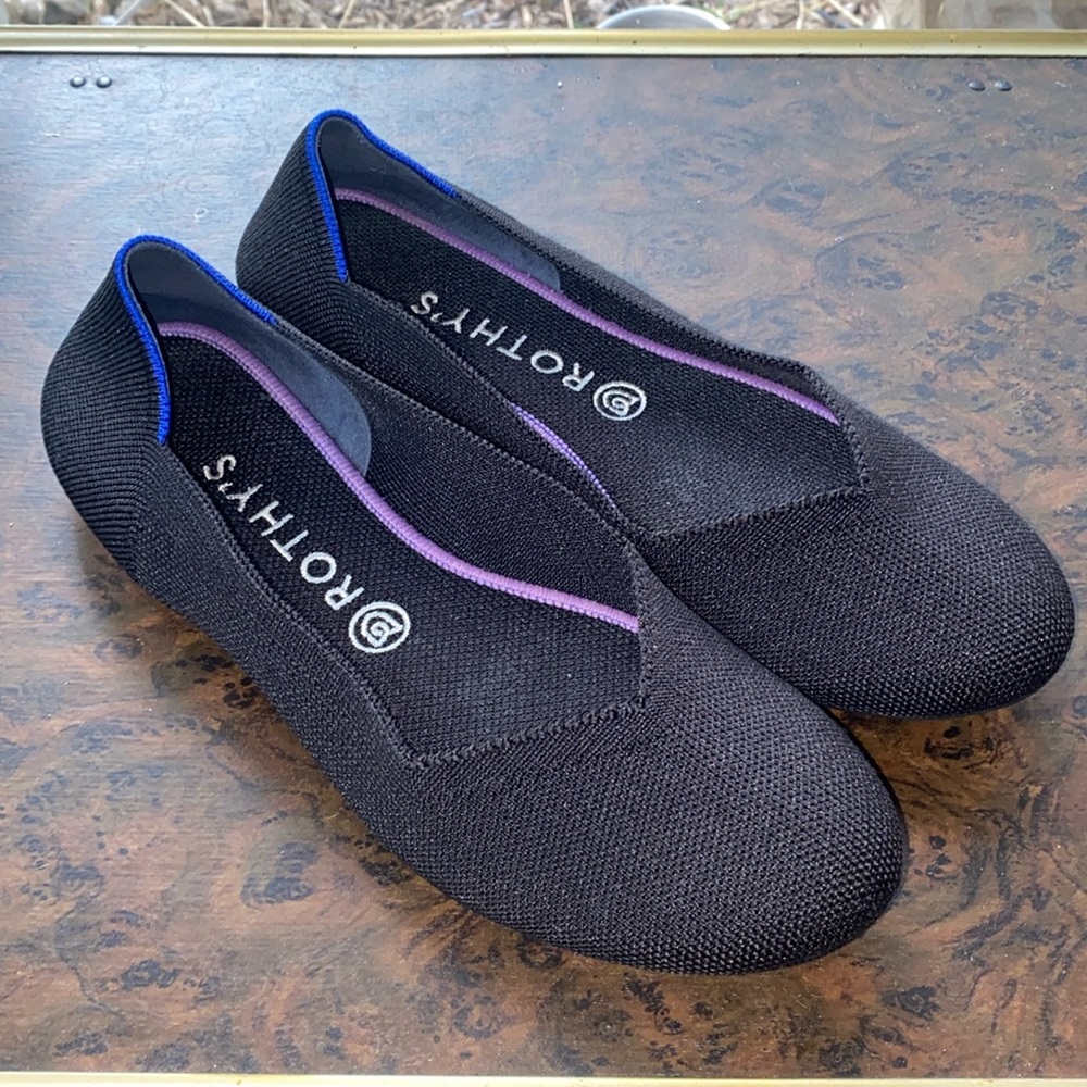 Rothy’s Round Toe Flats 9.5 Black
